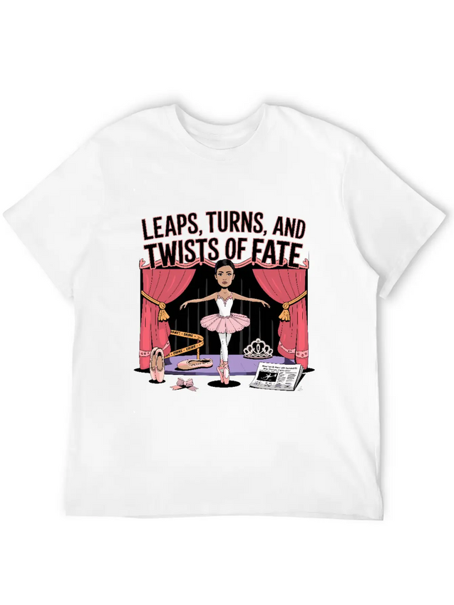 Leaps Turns Twists Of True Fate True Crime Lightweight Cotton T-Shirt – Daily Comfort Graphic Shirt