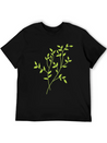 Leaves Lightweight Cotton T-Shirt – Daily Comfort Graphic Shirt