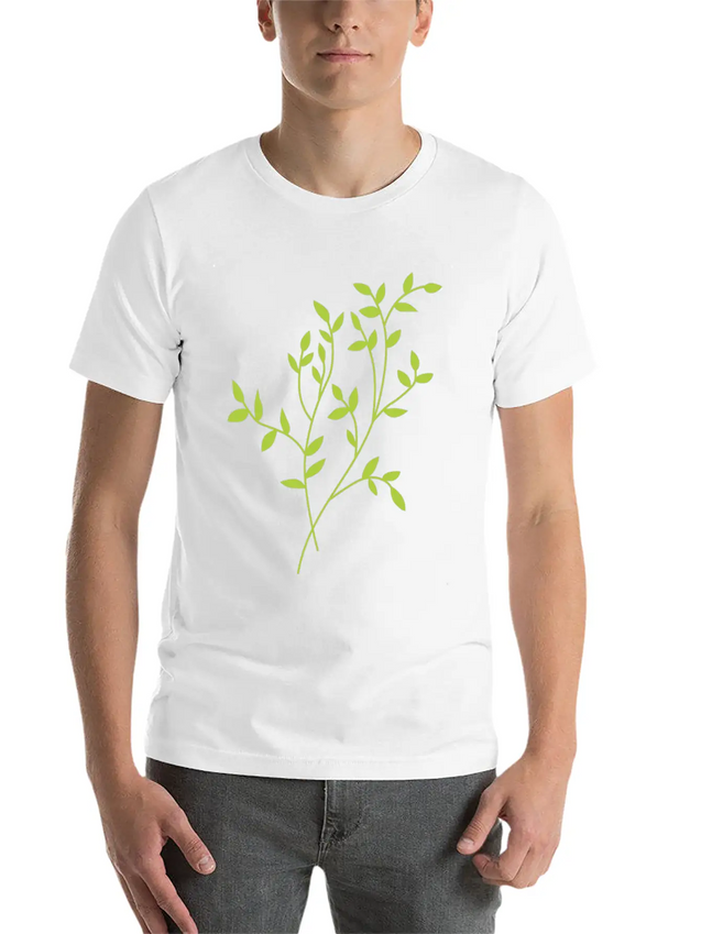 Leaves Lightweight Cotton T-Shirt – Daily Comfort Graphic Shirt