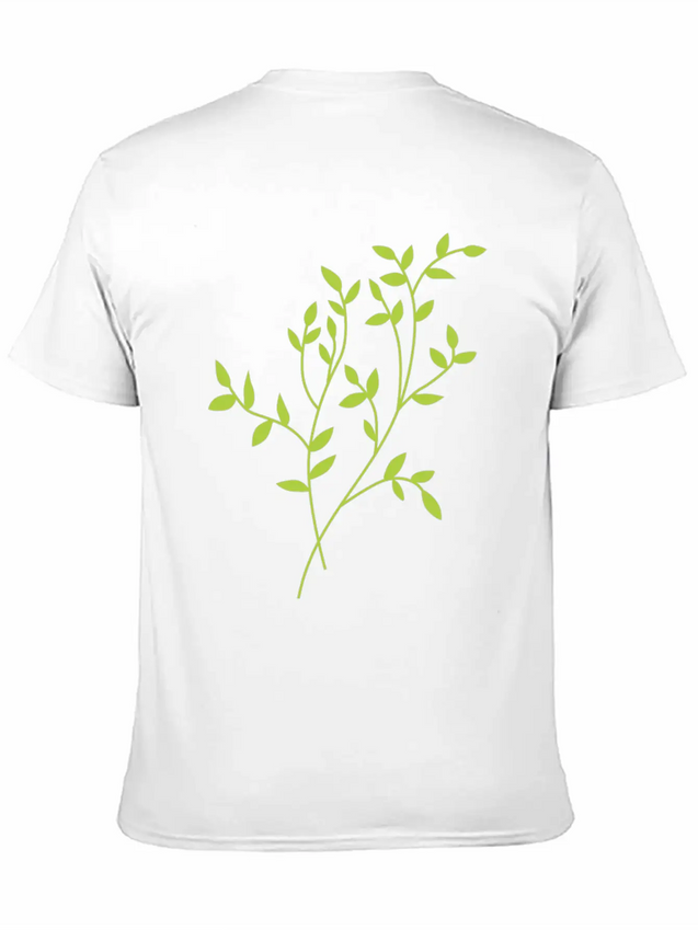 Leaves Lightweight Cotton T-Shirt – Daily Comfort Graphic Shirt