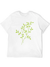 Leaves Lightweight Cotton T-Shirt – Daily Comfort Graphic Shirt