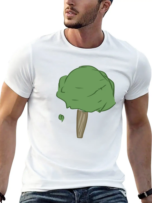 Leaves Tree Leaf Lightweight Cotton T-Shirt – Daily Comfort Graphic Shirt