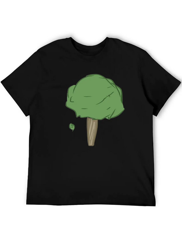 Leaves Tree Leaf Lightweight Cotton T-Shirt – Daily Comfort Graphic Shirt
