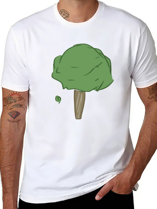 Leaves Tree Leaf Lightweight Cotton T-Shirt – Daily Comfort Graphic Shirt