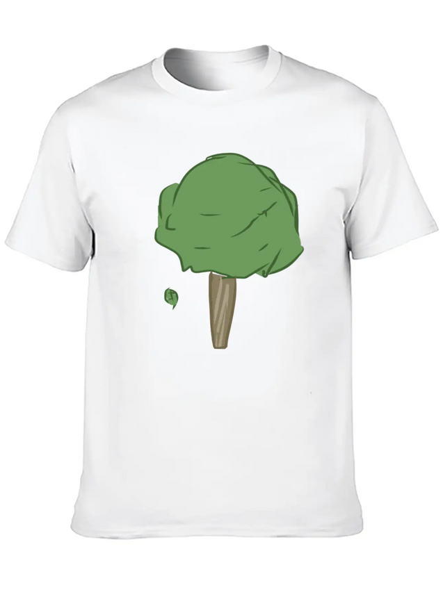 Leaves Tree Leaf Lightweight Cotton T-Shirt – Daily Comfort Graphic Shirt