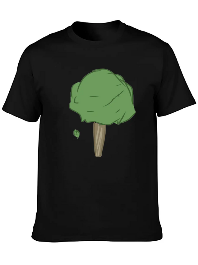 Leaves Tree Leaf Lightweight Cotton T-Shirt – Daily Comfort Graphic Shirt