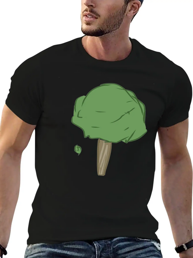 Leaves Tree Leaf Lightweight Cotton T-Shirt – Daily Comfort Graphic Shirt