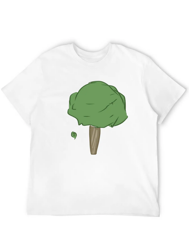 Leaves Tree Leaf Lightweight Cotton T-Shirt – Daily Comfort Graphic Shirt