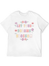 Let Your Dreams Blossom Flower Motivational Quote Lightweight Cotton T-Shirt – Daily Comfort Graphic Shirt