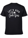 Lets Kick Some Grass - Soccer Mom Gift Lightweight Cotton T-Shirt – Daily Comfort Graphic Shirt