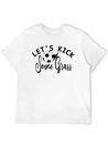 Lets Kick Some Grass - Soccer Mom Gift Lightweight Cotton T-Shirt – Daily Comfort Graphic Shirt