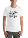 Lets Kick Some Grass - Soccer Mom Gift Lightweight Cotton T-Shirt – Daily Comfort Graphic Shirt