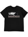 Light Vs Darkness Lightweight Cotton T-Shirt – Daily Comfort Graphic Shirt