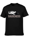 Light Vs Darkness Lightweight Cotton T-Shirt – Daily Comfort Graphic Shirt