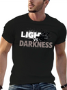 Light Vs Darkness Lightweight Cotton T-Shirt – Daily Comfort Graphic Shirt