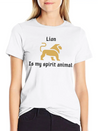 Lion Is My Spirit Animal Lightweight Cotton T-Shirt – Daily Comfort Graphic Shirt