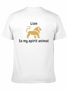 Lion Is My Spirit Animal Lightweight Cotton T-Shirt – Daily Comfort Graphic Shirt