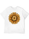 Little Aesthetic Sunflower Lightweight Cotton T-Shirt – Daily Comfort Graphic Shirt