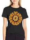 Little Aesthetic Sunflower Lightweight Cotton T-Shirt – Daily Comfort Graphic Shirt