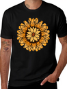 Little Aesthetic Sunflower Lightweight Cotton T-Shirt – Daily Comfort Graphic Shirt