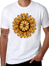 Little Aesthetic Sunflower Lightweight Cotton T-Shirt – Daily Comfort Graphic Shirt