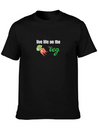 Live Life On The Veg Vegetarian Lightweight Cotton T-Shirt – Daily Comfort Graphic Shirt