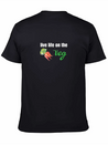 Live Life On The Veg Vegetarian Lightweight Cotton T-Shirt – Daily Comfort Graphic Shirt