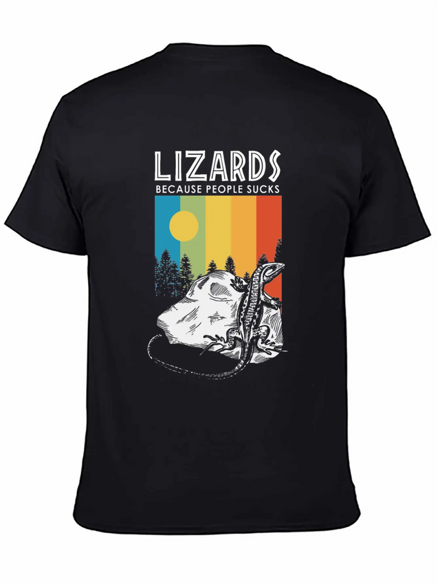 Lizard Gecko Shed Heat Cold Stone Sun Scale Lightweight Cotton T-Shirt – Daily Comfort Graphic Shirt
