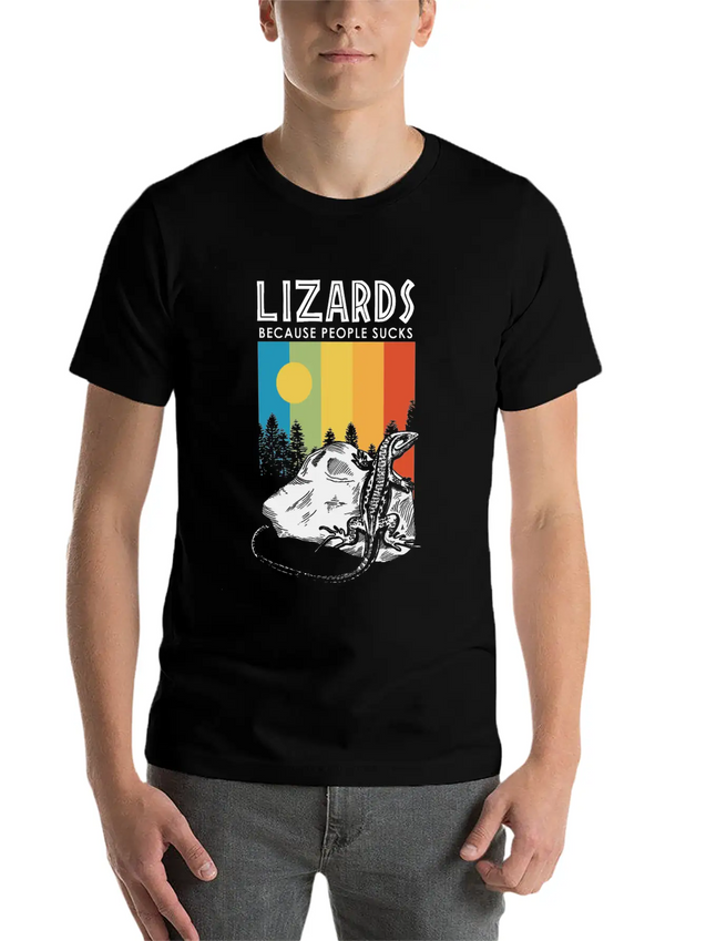 Lizard Gecko Shed Heat Cold Stone Sun Scale Lightweight Cotton T-Shirt – Daily Comfort Graphic Shirt