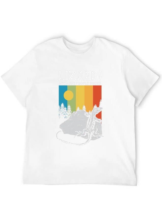 Lizard Gecko Shed Heat Cold Stone Sun Scale Lightweight Cotton T-Shirt – Daily Comfort Graphic Shirt