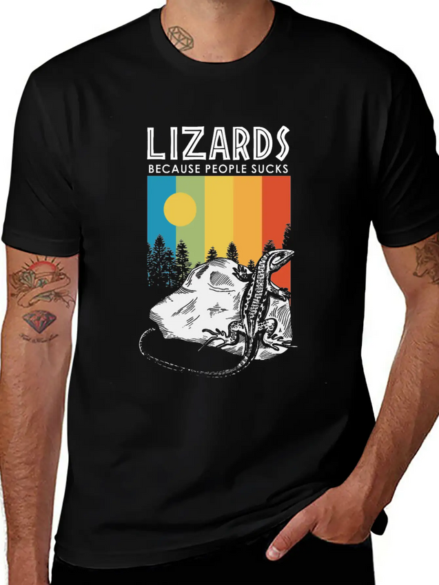 Lizard Gecko Shed Heat Cold Stone Sun Scale Lightweight Cotton T-Shirt – Daily Comfort Graphic Shirt