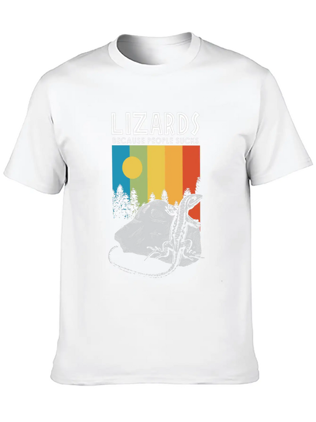 Lizard Gecko Shed Heat Cold Stone Sun Scale Lightweight Cotton T-Shirt – Daily Comfort Graphic Shirt