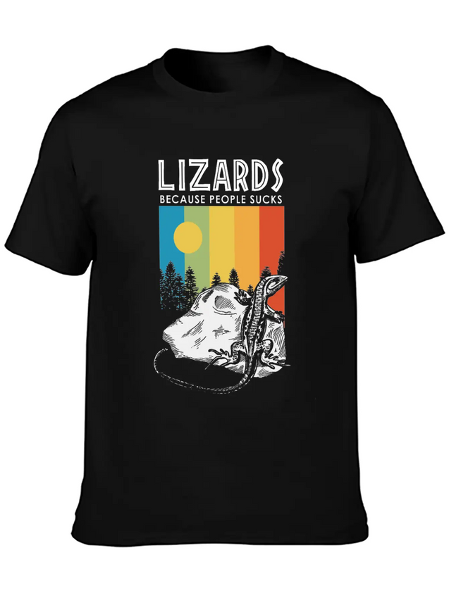 Lizard Gecko Shed Heat Cold Stone Sun Scale Lightweight Cotton T-Shirt – Daily Comfort Graphic Shirt