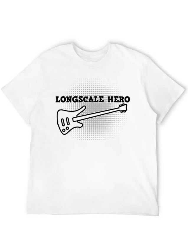 Long Scale Bass Hero Lightweight Cotton T-Shirt – Daily Comfort Graphic Shirt