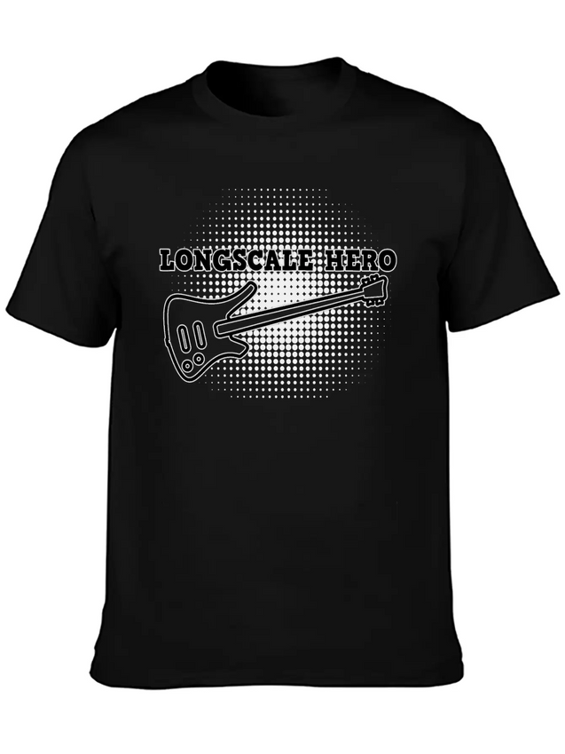 Long Scale Bass Hero Lightweight Cotton T-Shirt – Daily Comfort Graphic Shirt