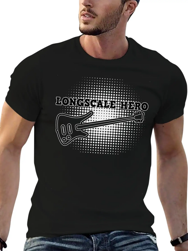 Long Scale Bass Hero Lightweight Cotton T-Shirt – Daily Comfort Graphic Shirt