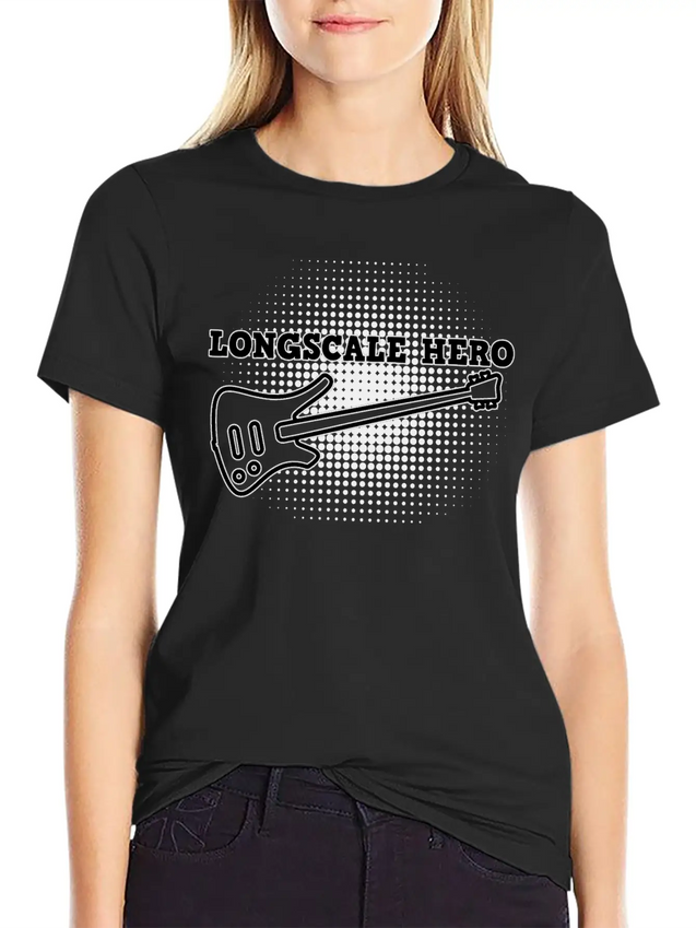 Long Scale Bass Hero Lightweight Cotton T-Shirt – Daily Comfort Graphic Shirt