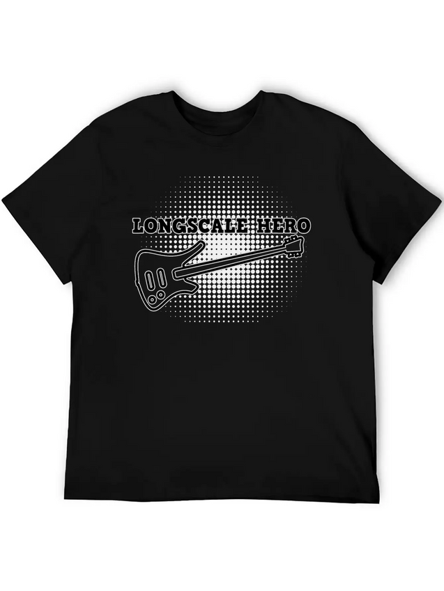Long Scale Bass Hero Lightweight Cotton T-Shirt – Daily Comfort Graphic Shirt