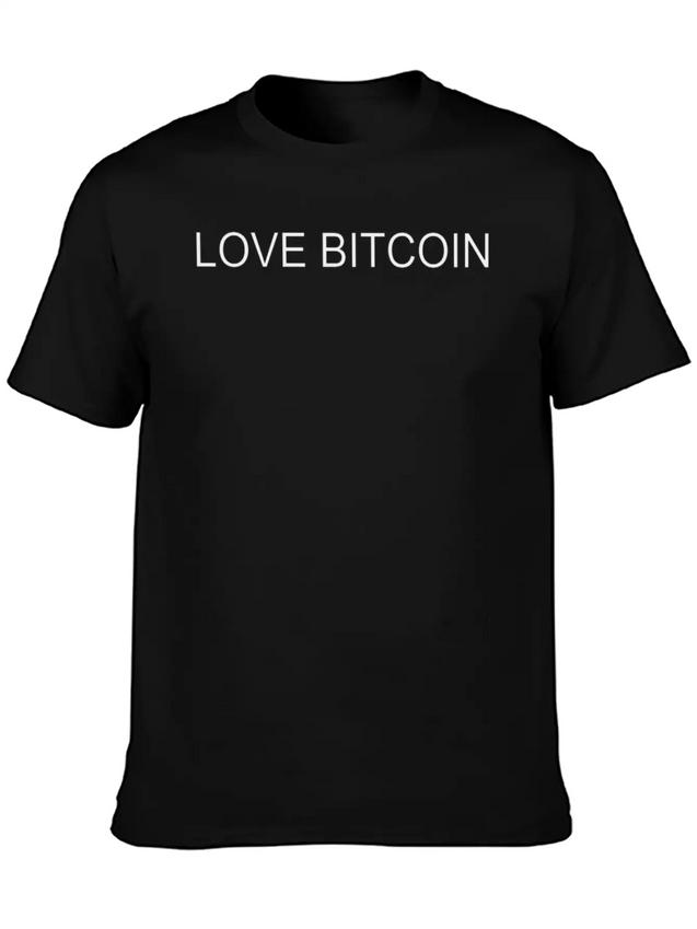 LOVE BITCOIN Lightweight Cotton T-Shirt – Daily Comfort Graphic Shirt