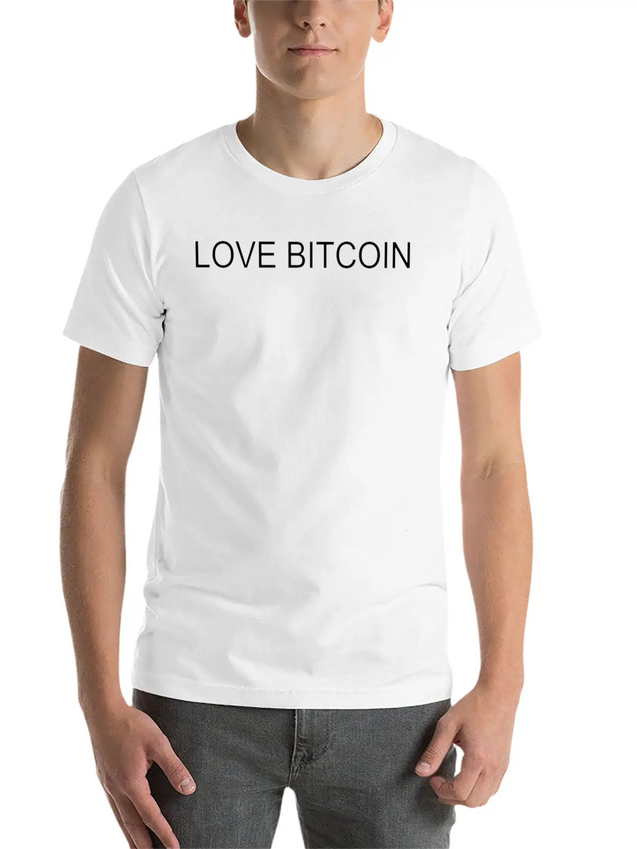 LOVE BITCOIN Lightweight Cotton T-Shirt – Daily Comfort Graphic Shirt