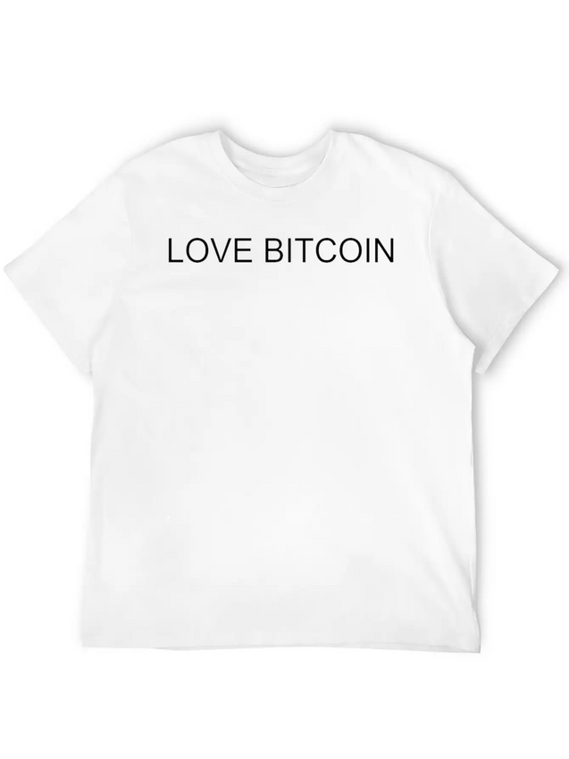 LOVE BITCOIN Lightweight Cotton T-Shirt – Daily Comfort Graphic Shirt