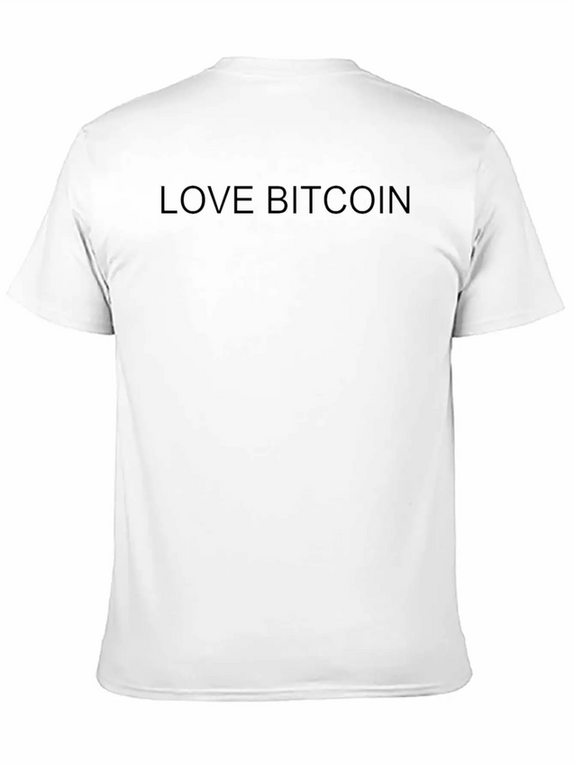 LOVE BITCOIN Lightweight Cotton T-Shirt – Daily Comfort Graphic Shirt