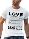 Love Is Patient And Kind Does Not Envy Boast Lightweight Cotton T-Shirt – Daily Comfort Graphic Shirt