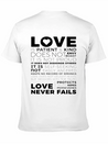 Love Is Patient And Kind Does Not Envy Boast Lightweight Cotton T-Shirt – Daily Comfort Graphic Shirt