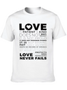 Love Is Patient And Kind Does Not Envy Boast Lightweight Cotton T-Shirt – Daily Comfort Graphic Shirt
