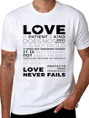 Love Is Patient And Kind Does Not Envy Boast Lightweight Cotton T-Shirt – Daily Comfort Graphic Shirt