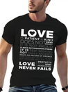 Love Is Patient And Kind Does Not Envy Boast Lightweight Cotton T-Shirt – Daily Comfort Graphic Shirt