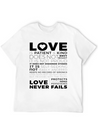 Love Is Patient And Kind Does Not Envy Boast Lightweight Cotton T-Shirt – Daily Comfort Graphic Shirt