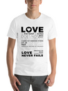 Love Is Patient And Kind Does Not Envy Boast Lightweight Cotton T-Shirt – Daily Comfort Graphic Shirt