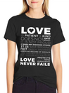 Love Is Patient And Kind Does Not Envy Boast Lightweight Cotton T-Shirt – Daily Comfort Graphic Shirt
